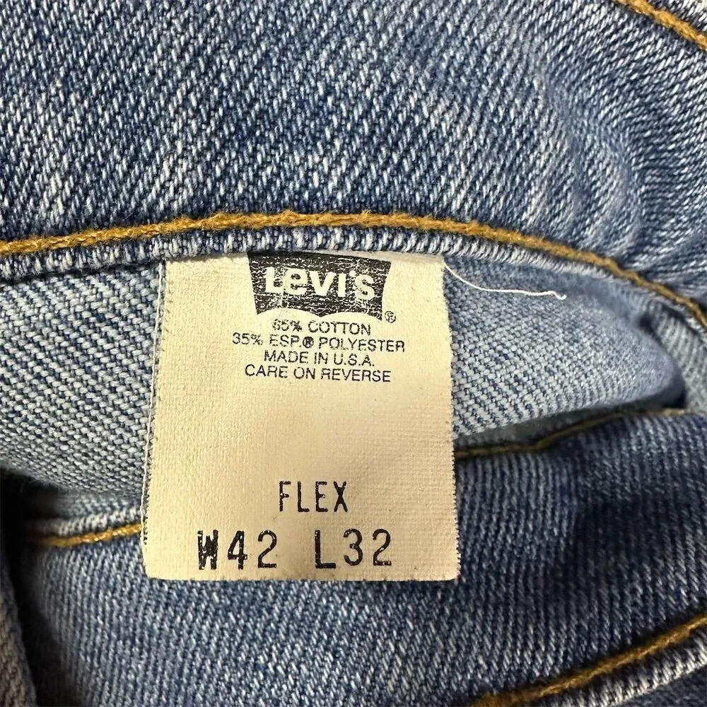 Vintage 1998 USA Levi's 540 Relaxed Fit Rinsed Size 42x32